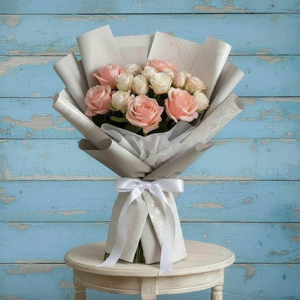 Букет цветов из: Розы в Поселок опытного хозяйства Ермолино