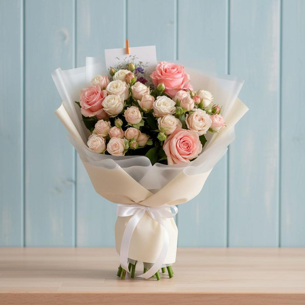 Букет цветов из: Розы в Поселок опытного хозяйства Ермолино