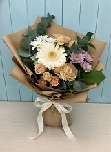 Букет цветов из:  Герберы и Хризантемы в Поселок опытного хозяйства Ермолино