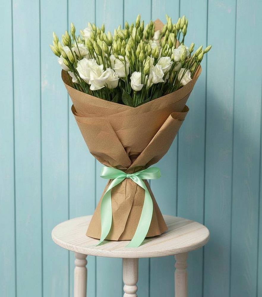 Букет цветов из: Лизиантусы в Поселок опытного хозяйства Ермолино