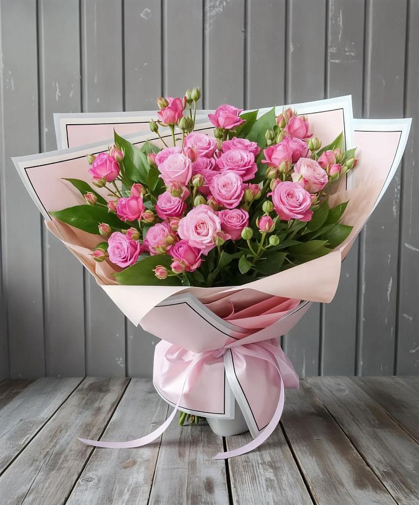 Букет Розовый кустик в Поселок опытного хозяйства Ермолино