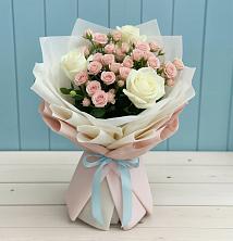 Букет цветов из:  Розы в Поселок опытного хозяйства Ермолино