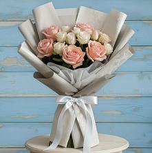 Букет цветов из:  Розы в Поселок опытного хозяйства Ермолино