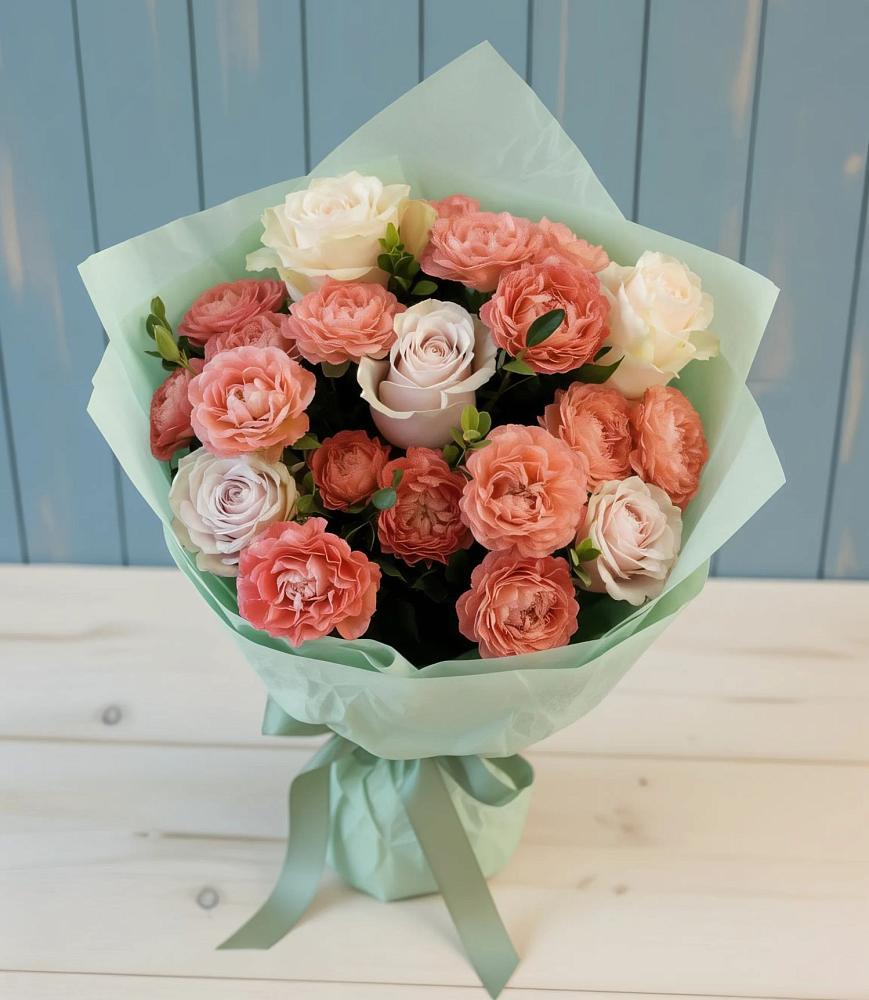 Букет цветов из: Розы в Поселок опытного хозяйства Ермолино