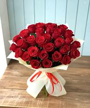 Букет 29 Красных роз в Поселок опытного хозяйства Ермолино