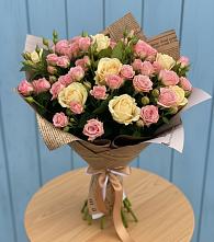 Букет цветов из:  Розы #REPLACE_PRED# Поселок опытного хозяйства Ермолино