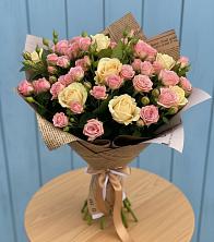 Букет цветов из:  Розы в Поселок опытного хозяйства Ермолино