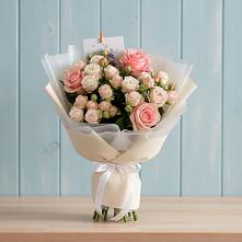 Букет цветов из:  Розы в Поселок опытного хозяйства Ермолино
