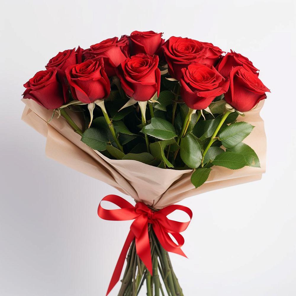 Букет 11 Красных роз Эдлесс Лав в Поселок опытного хозяйства Ермолино