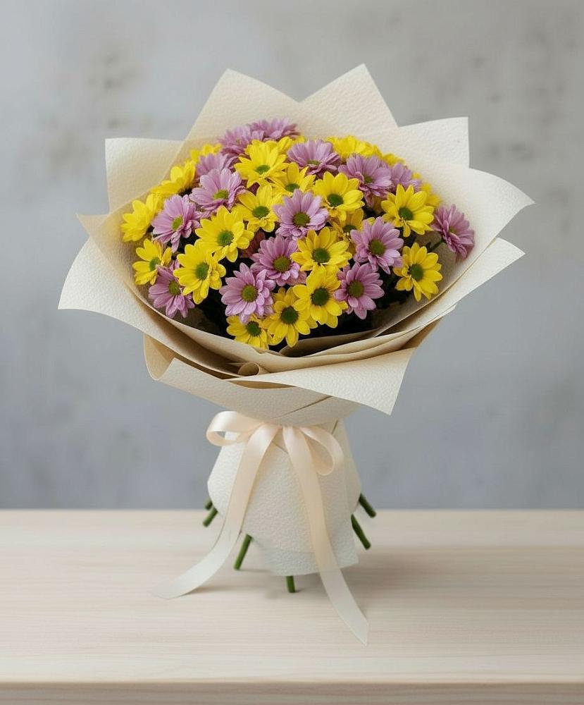Букет цветов из: Хризантемы в Поселок опытного хозяйства Ермолино